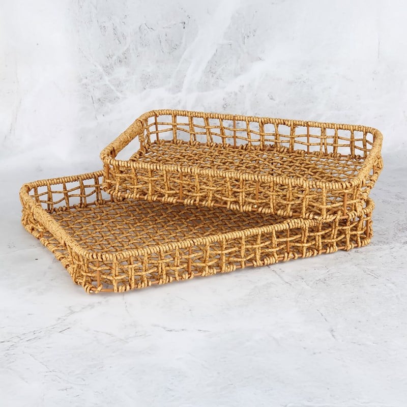 DiğerDikdörtgen Örme Tepsi 2 li