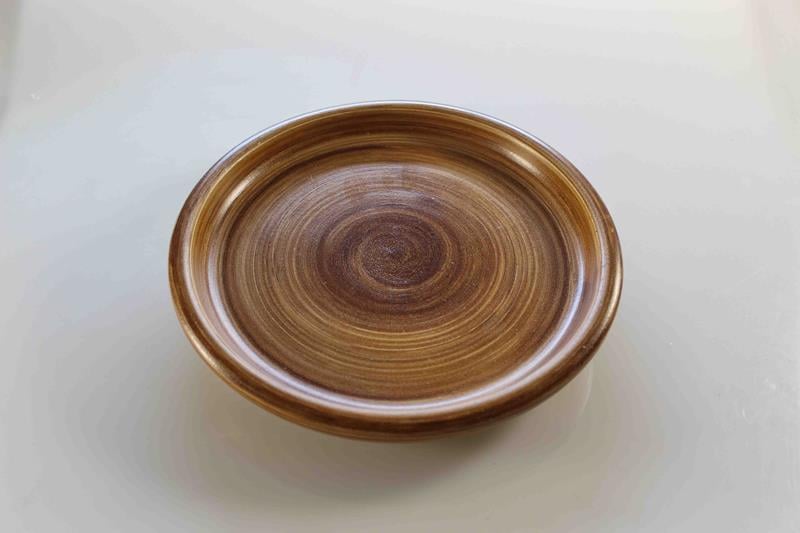 Küçük Toprak Tabak Boyalı 22 cm
