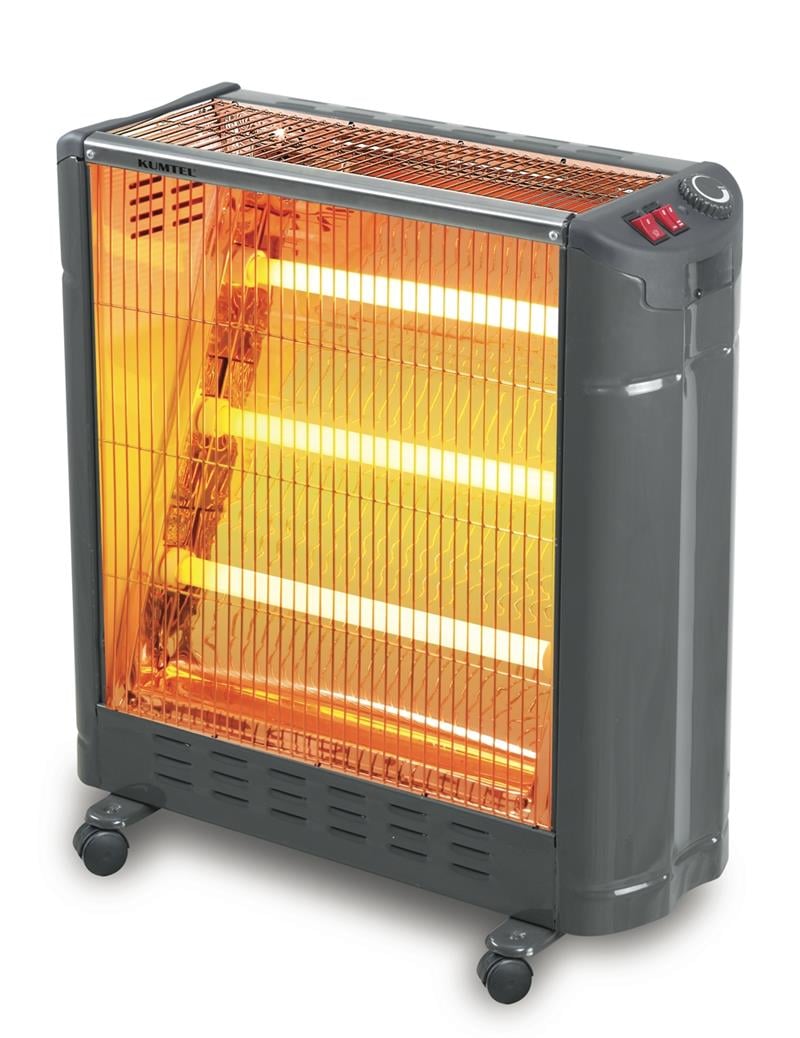 Kumtel KS-2861 Gri Elektrikli Soba infrared Şömine