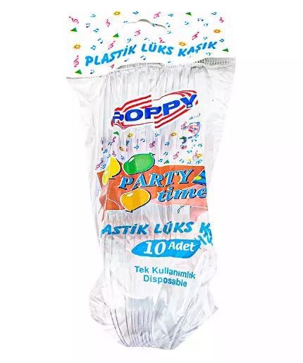 POPPYPoppy Plastik Kaşık 10 Adet