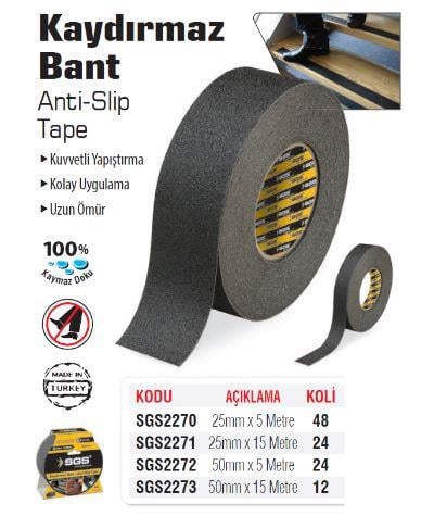 SGS Kaydırmaz Bant 50mm x 15 Metre