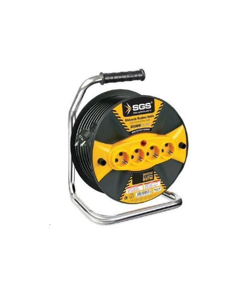 SGSSGS Makaralı Uzatma Kablosu 3*2,5 20 MT