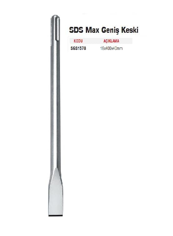 SGSSGS SDS Max Geniş Keski 18x400x40mm