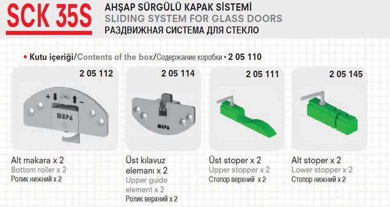 Sürgü SCK-35S Ayarlı Sunta Mek.