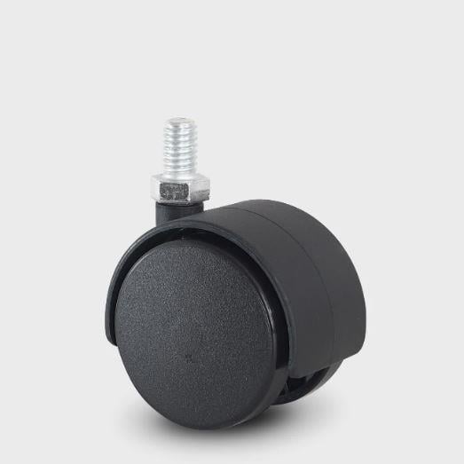 Tekerlek Civatalı Poly.Pls Siyah Çap 40 mm