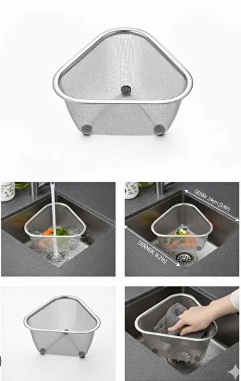 DiğerÜçgen Lavabo Köşe Süzgeci
