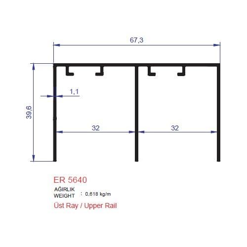 ErsaşÜst Ray Pres 2500mm