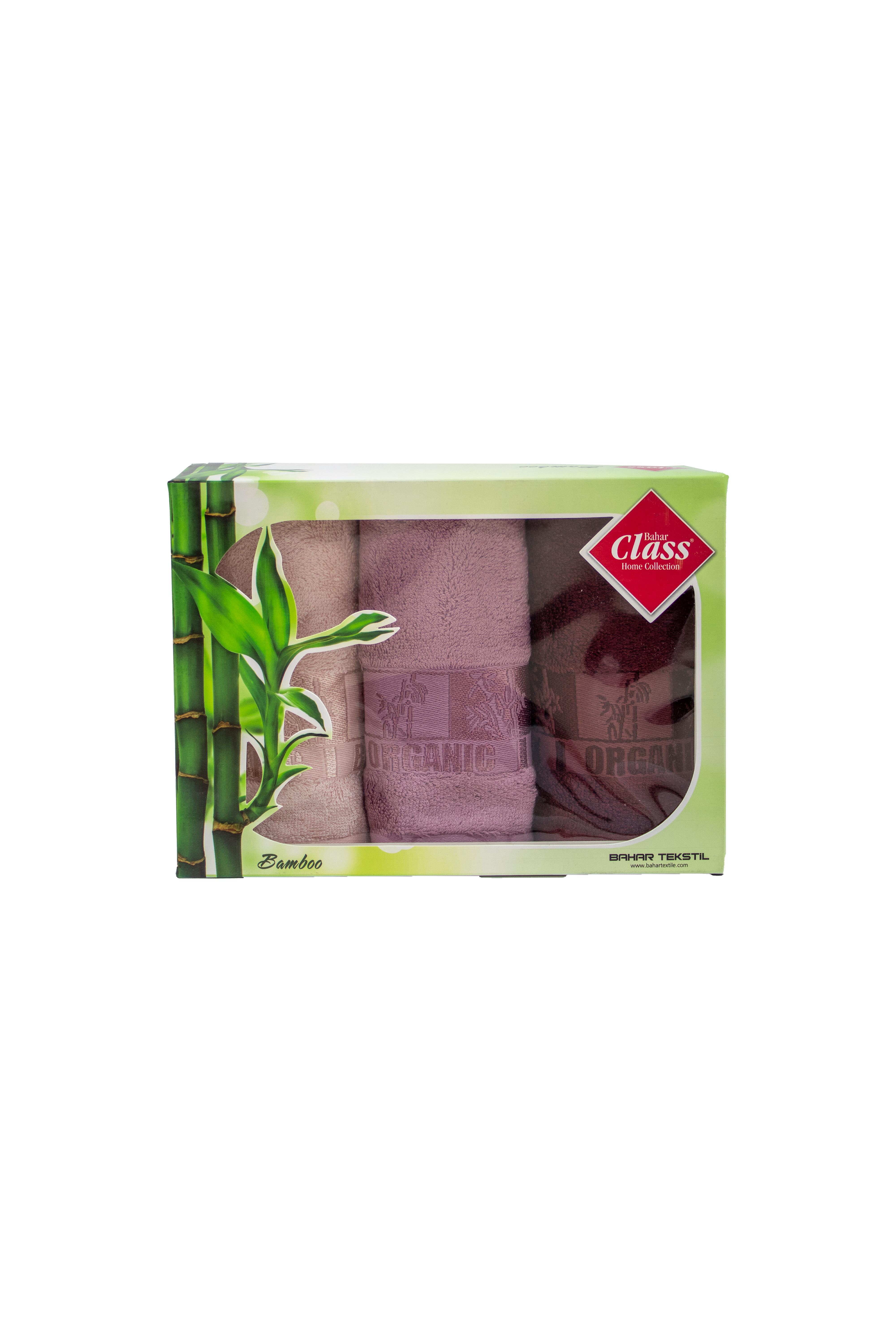 Bambu 2li 30 x 50 cm Mutfak Havlusu Bamboo Life Bordo - Gül Kurusu