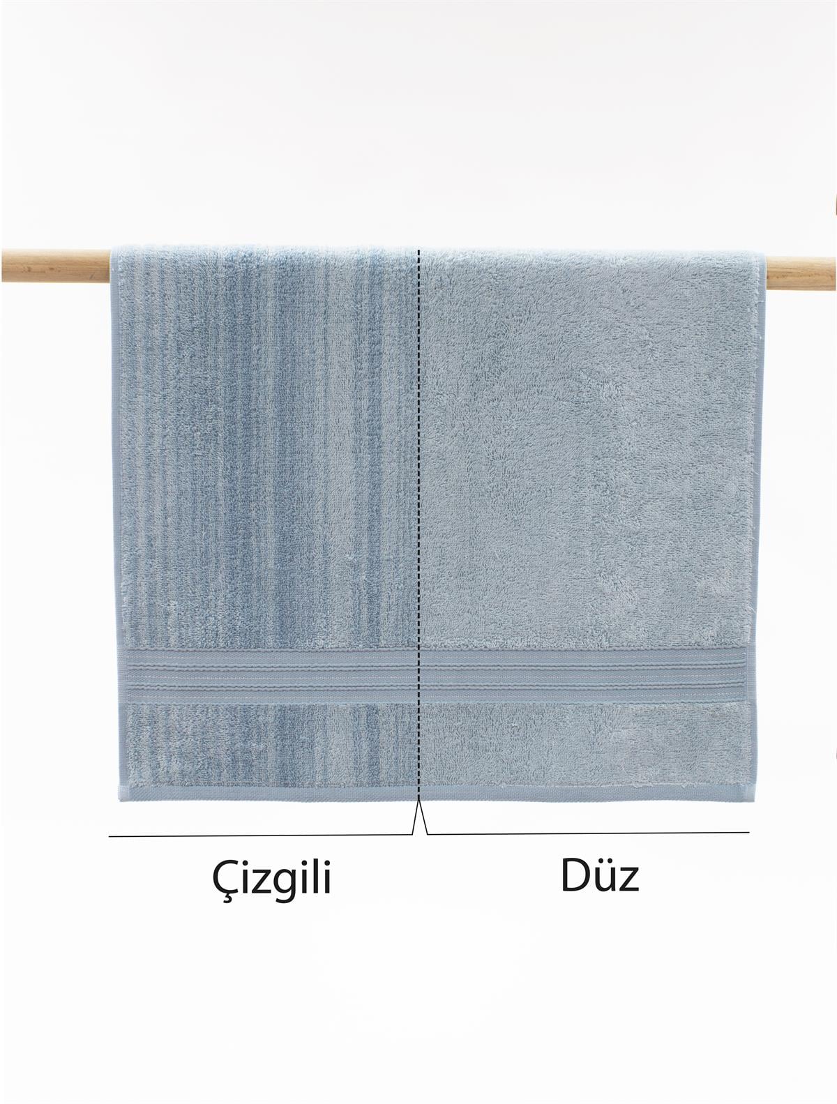 Class Bambu Havlu Seti 3lü 50x80 cm El-Yüz Havlusu Line