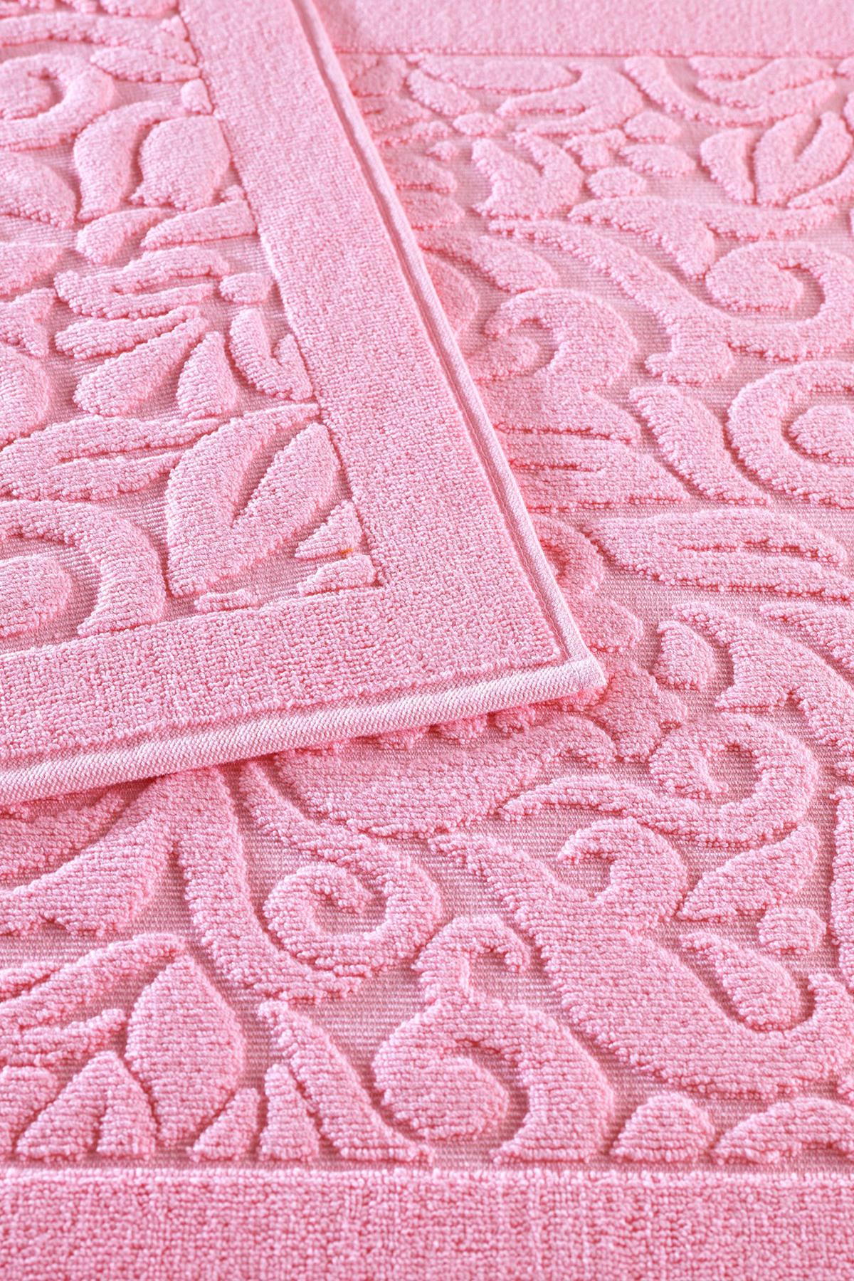 Class Garden Pembe Ege Penyesi 2'li Banyo Paspas Seti 60x50+60x100 cm