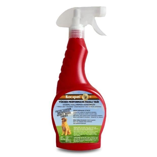 KOCAPATİ Performance Dog Oil – Köpekler İçin Kas, Tendon ve Eklem Destekleyici Performans Masaj Yağı (500 ml)