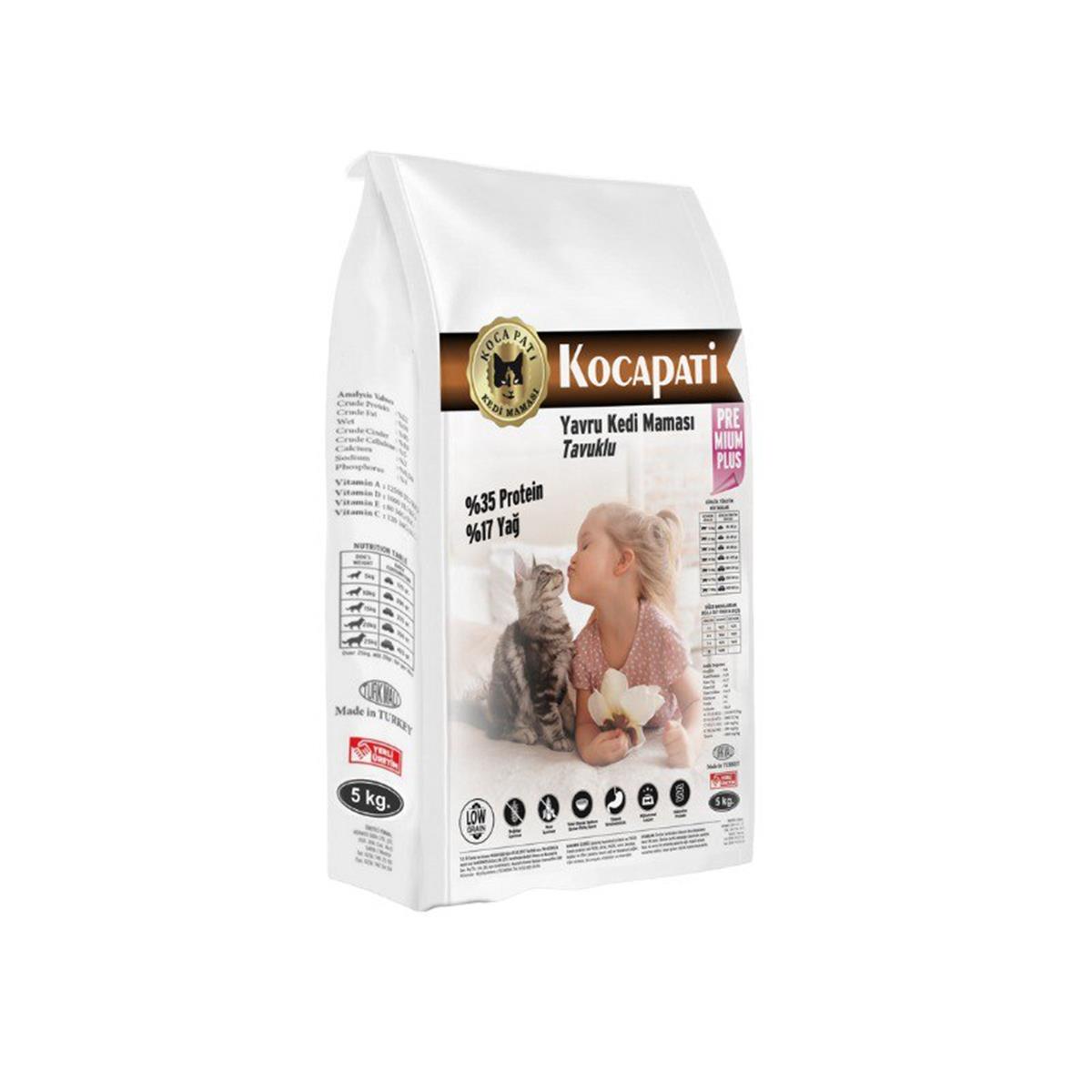 Kocapati Premium Plus Tavuklu Yavru Kedi Maması 5 kg