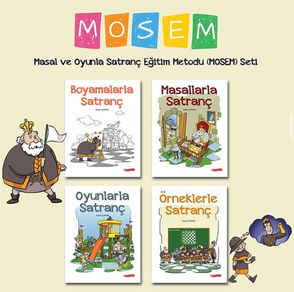 Masal Ve Oyunla Satranç Eğitim Metodu Seti Mosem 4 Kitap (Kampanya)