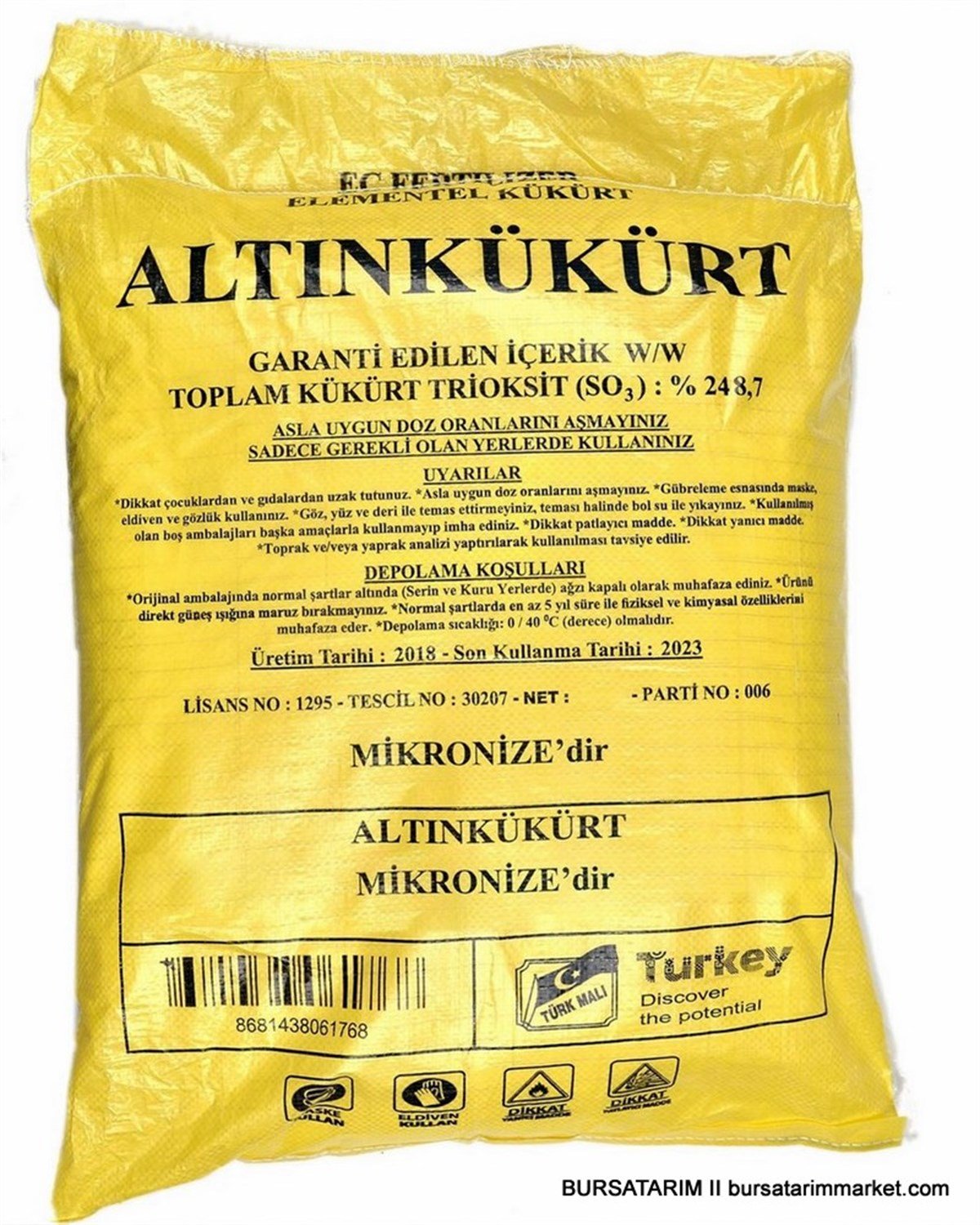 BURSATARIMKükürt Toz 25kg