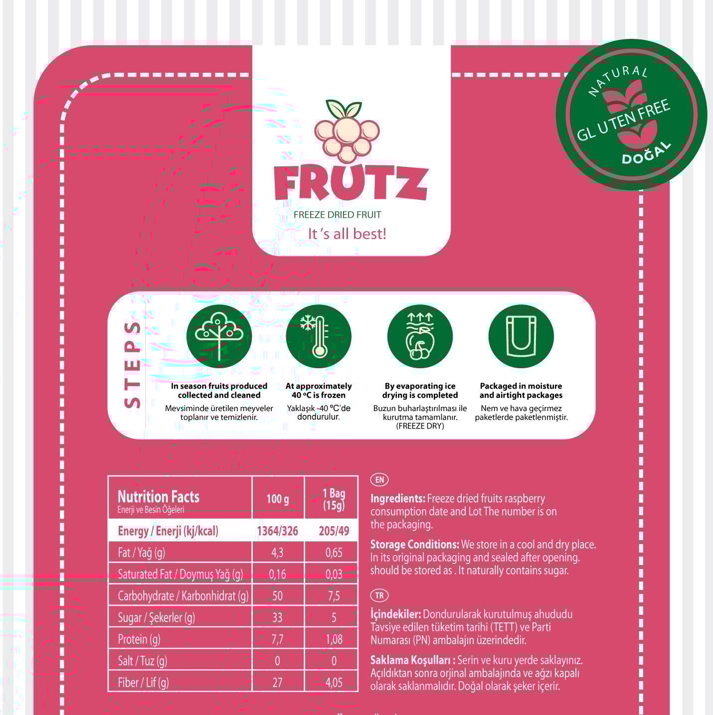 FRUTZFRUTZ (200GR) - Ahududu