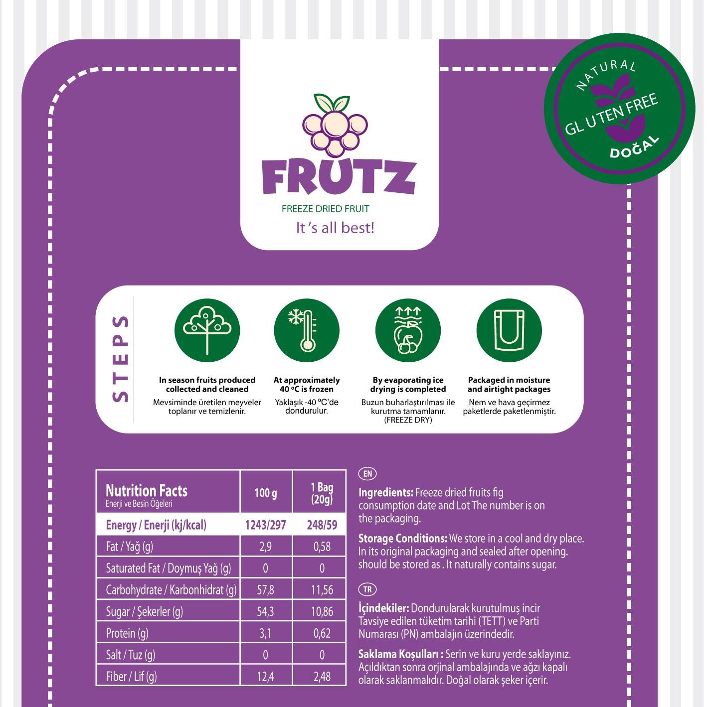 FRUTZFRUTZ (200GR) - Siyah İncir