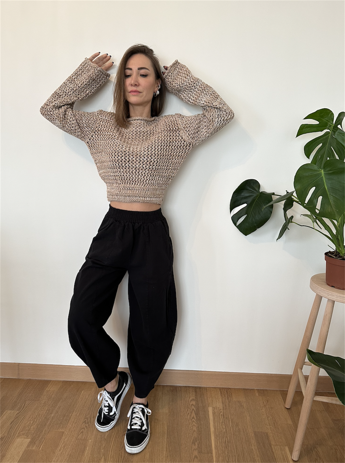 Gabardin Kumaş Balon Pantolon