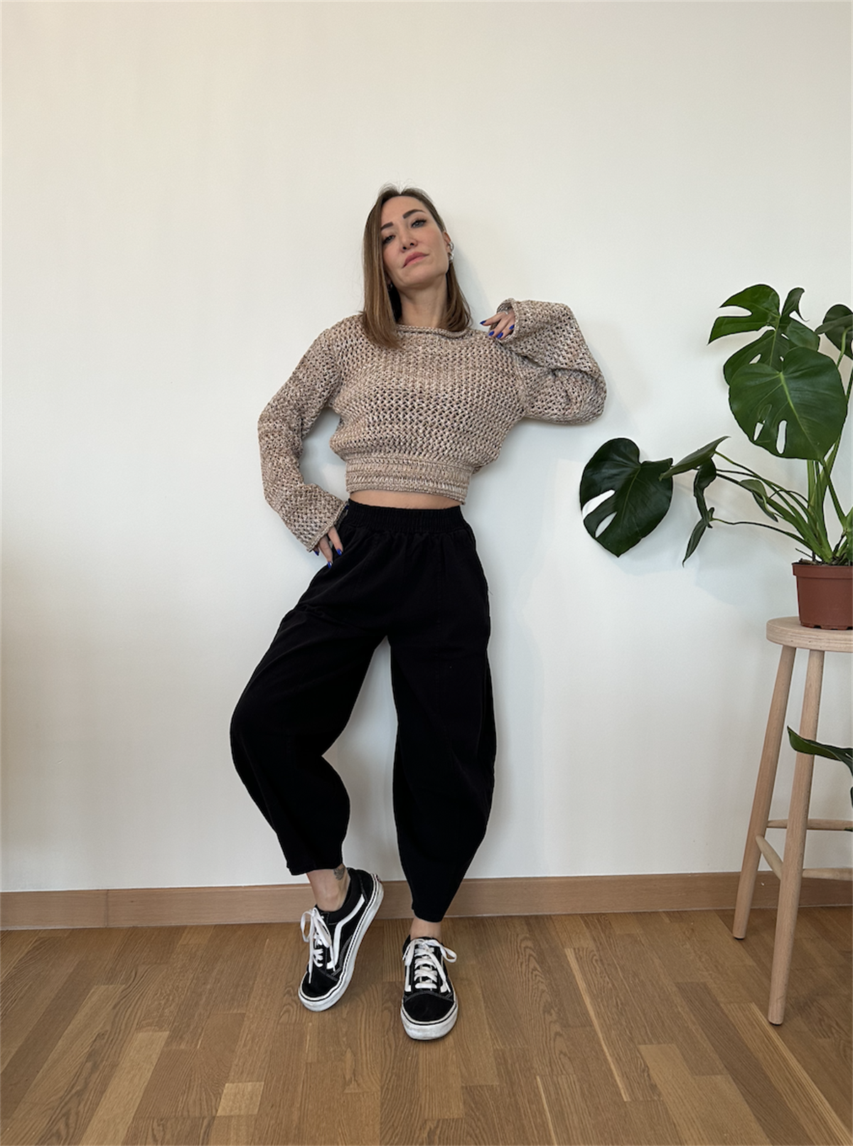 Gabardin Kumaş Balon Pantolon