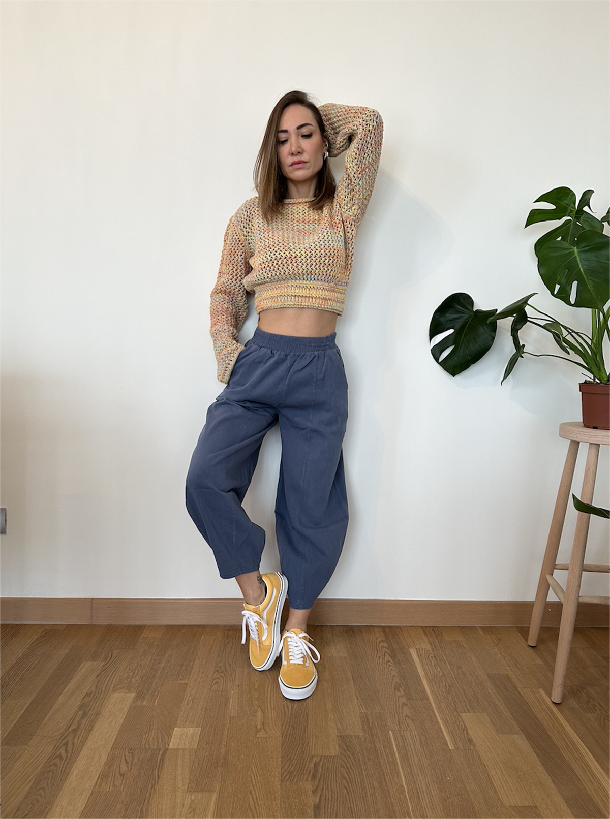 Gabardin Kumaş Balon Pantolon