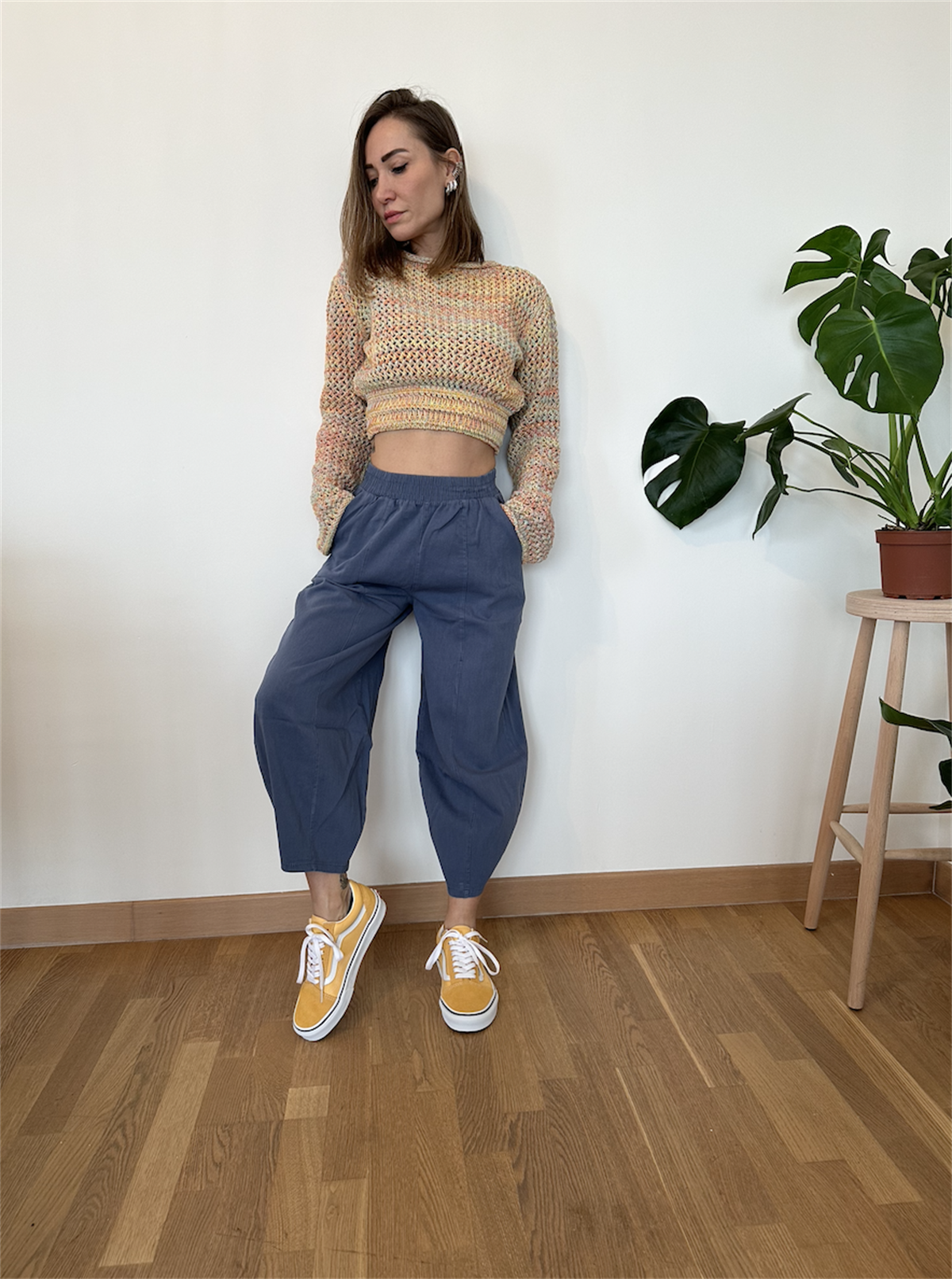 Gabardin Kumaş Balon Pantolon