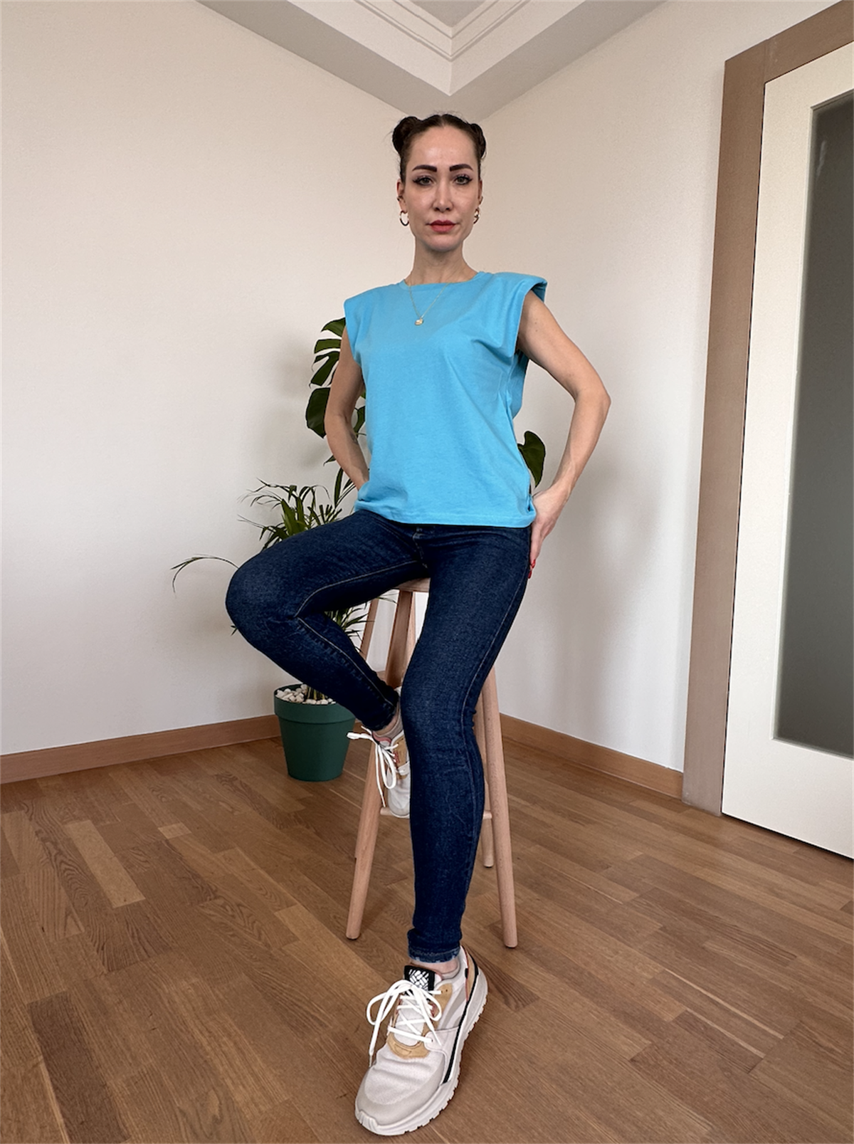 Vatkalı Kolsuz Tshirt