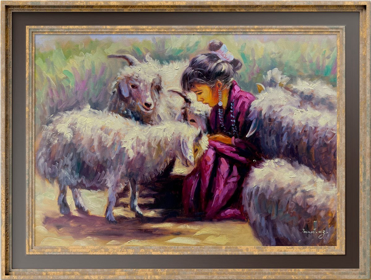 Anadolu temalı tablolarÇoban Çocuğu Yağlı Boya Tablo