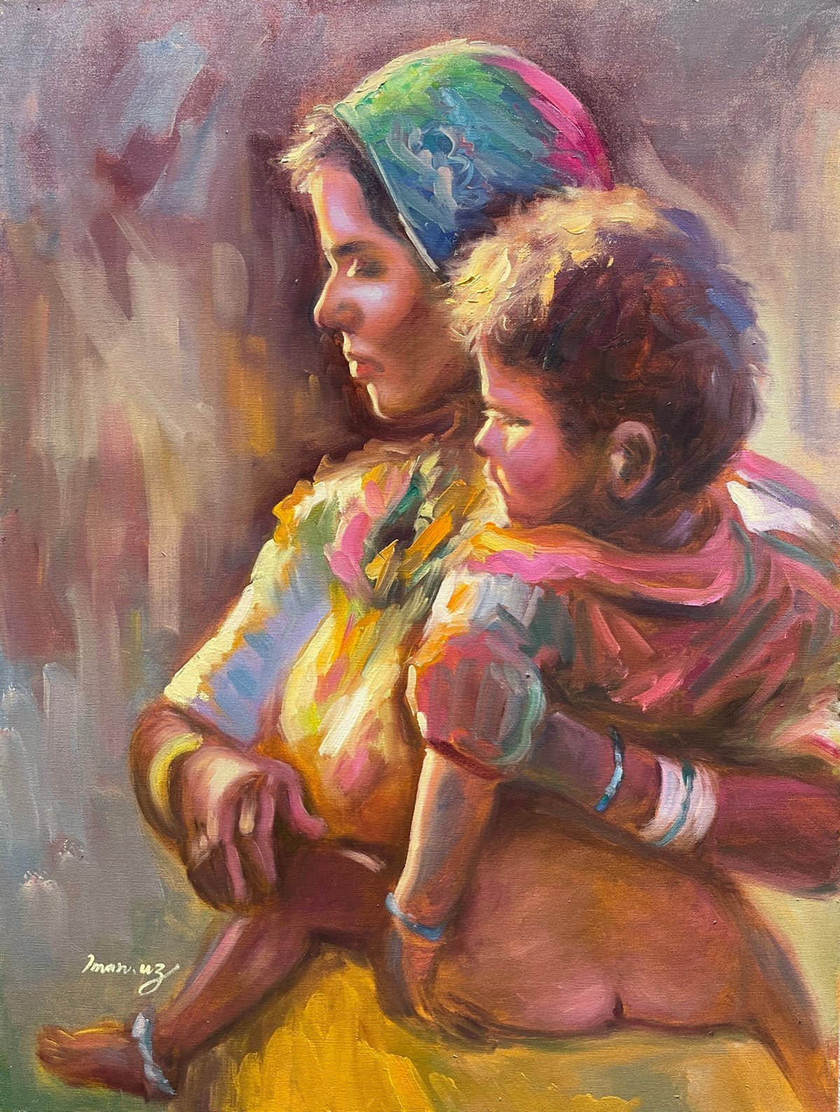 Figüratif TablolarAnne ve Çocuk Yağlı Boya Tablo