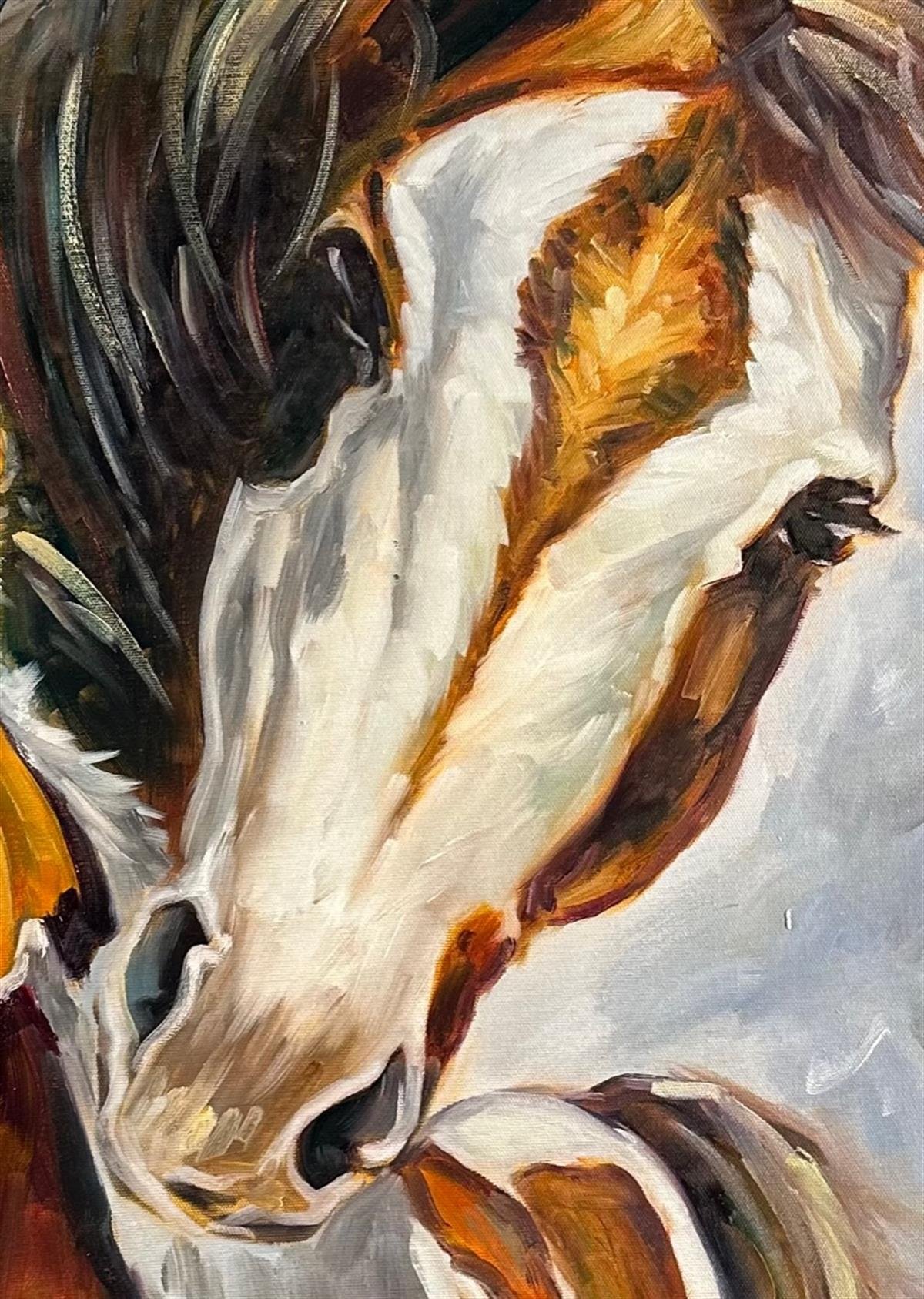 Figüratif TablolarAt ve Kısrak Yağlı Boya Tablo 17005571