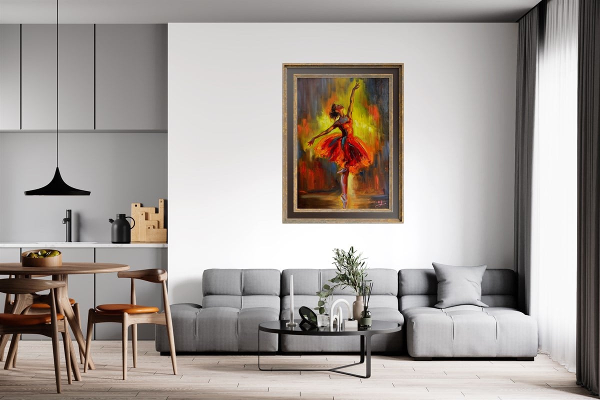 Figüratif TablolarBalerin Yağlı Boya Tablo