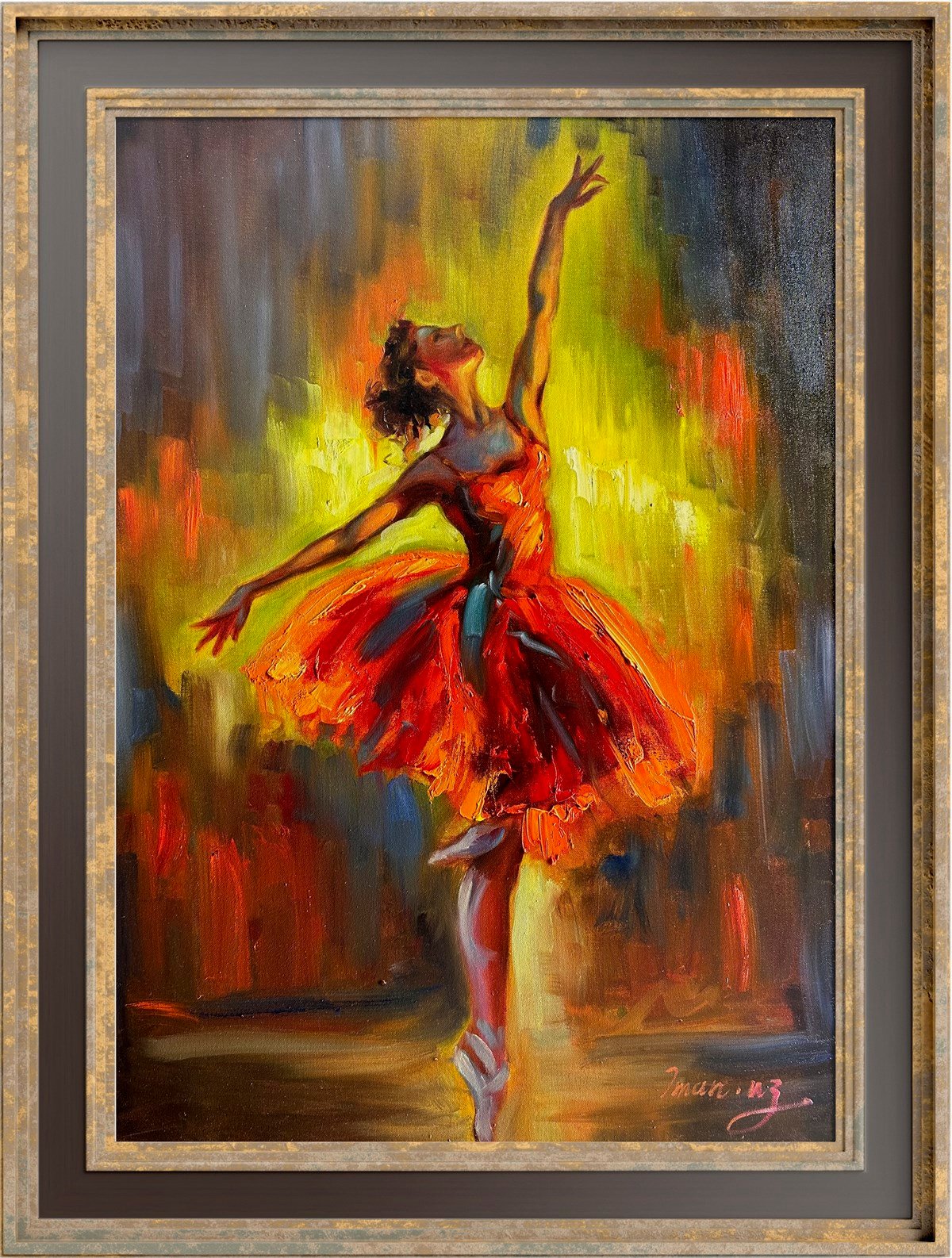 Figüratif TablolarBalerin Yağlı Boya Tablo