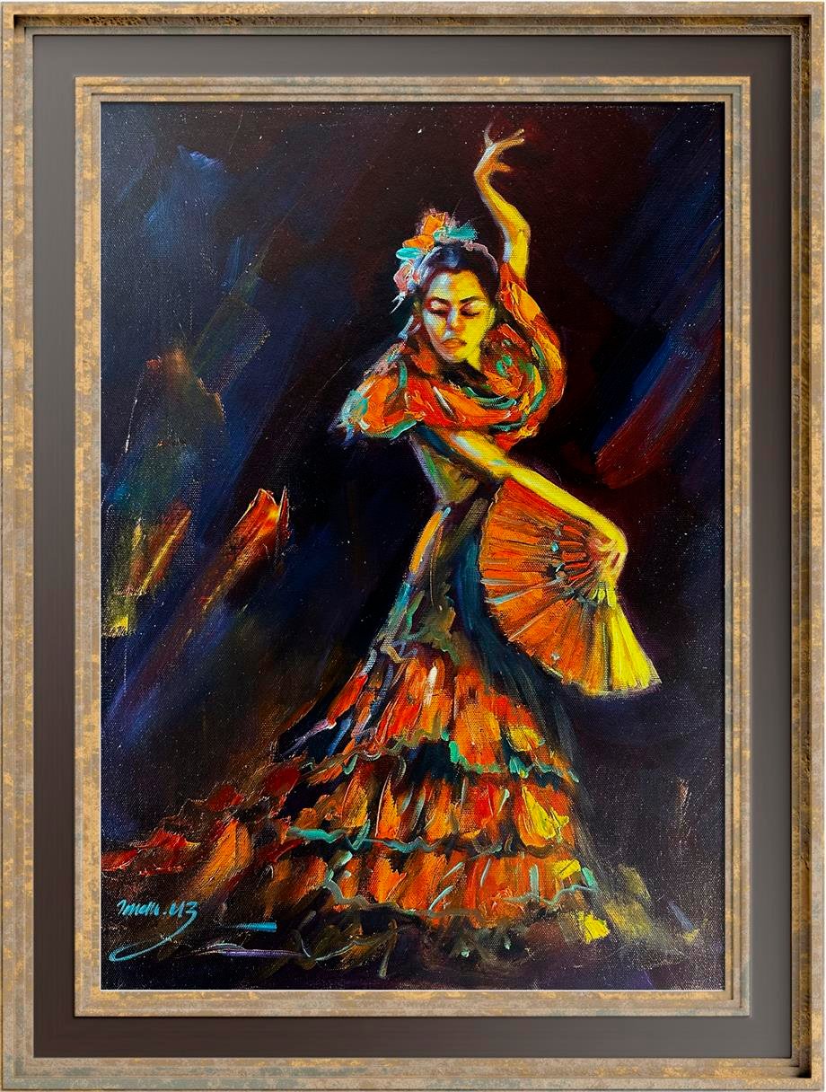 Figüratif TablolarFlamenko Dansçısı Yağlı Boya Tablo