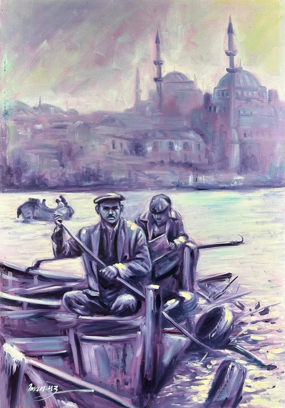 İstanbul temalı tablolarEski İstanbul' dan Yağlı Boya Tablo