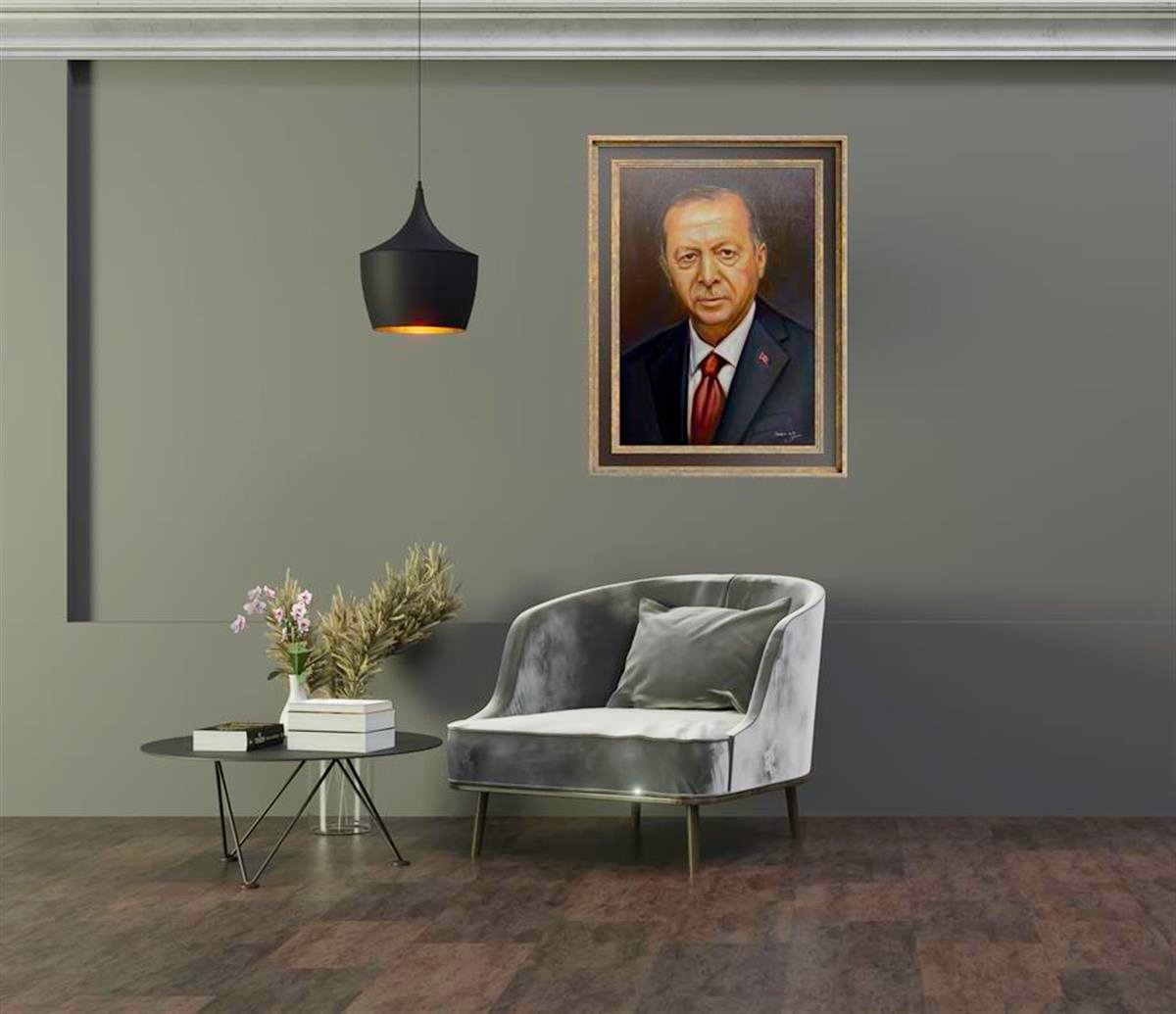 Portre TablolarRecep Tayyip Erdoğan Yağlı Boya Portre