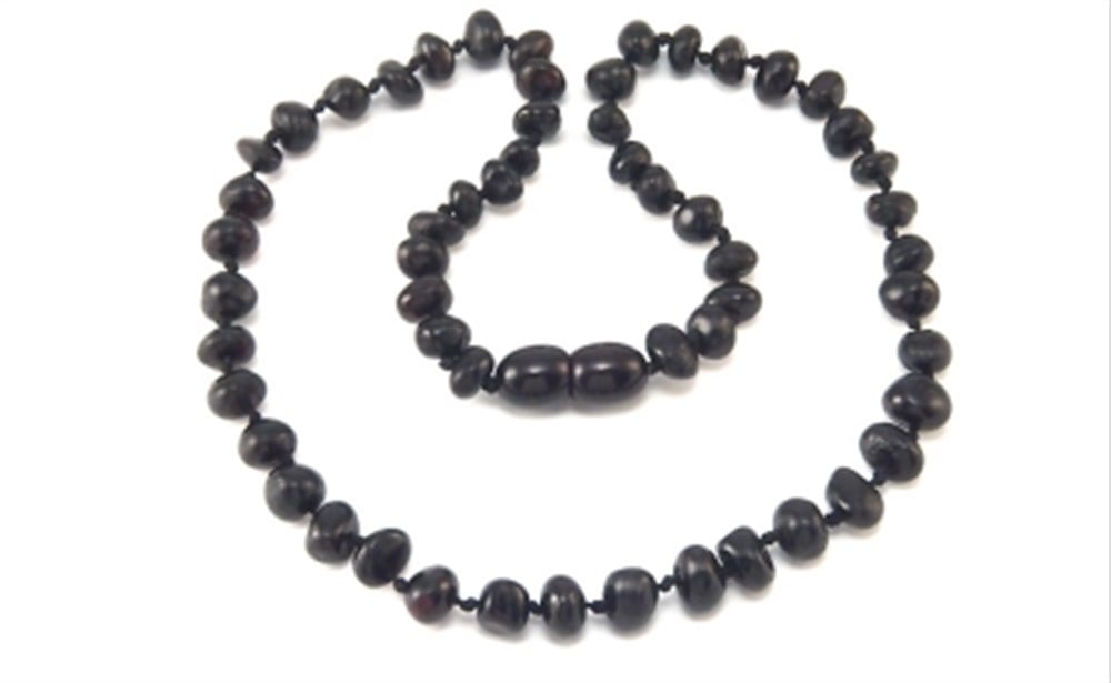 Kehribar Kolye Cherry Round 31