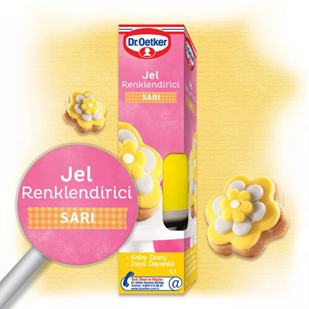 Dr. Oetker Renklendirici Jel Sarı 10 g