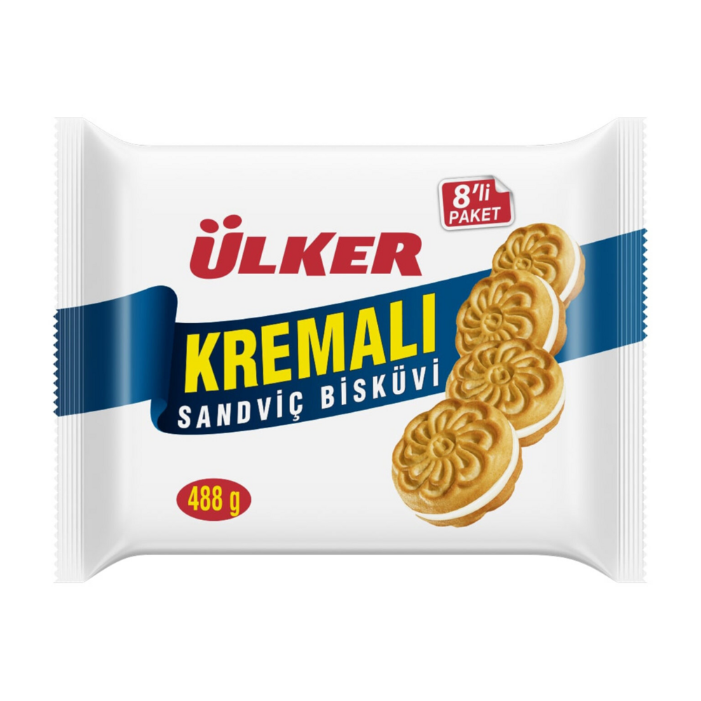 Eti Kremalı Bisküvi 8'Li 488g