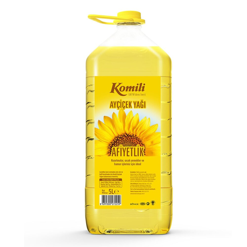 Komili Ayçiçek Yağı 5 Lt Pet