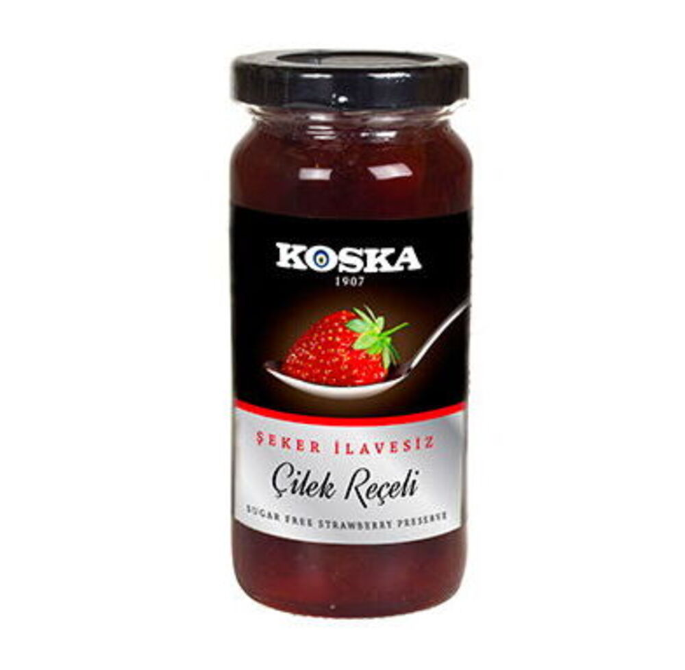 Koska Reçel Şekersiz Çilekli 290g