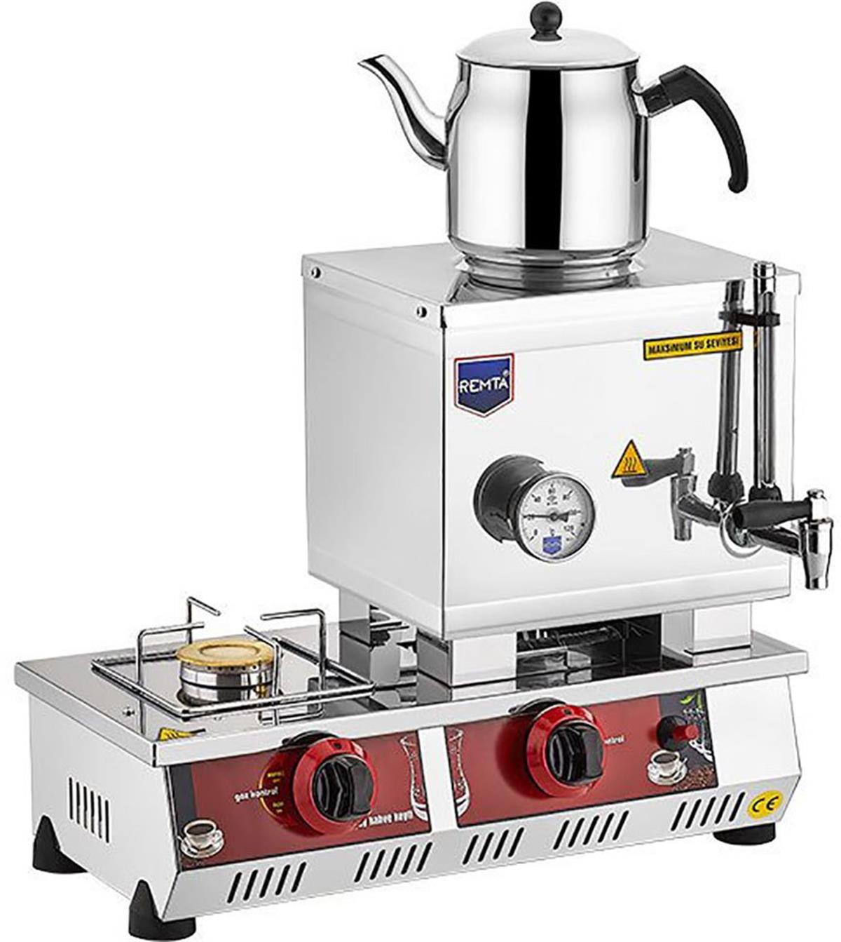Remta | 15 Model Tek Demlikli Gazlı (CE) Çay Ocağı 13 ltÇay Kazanları ve Kahve MakinalarıRemta15 Model Tek Demlikli Gazlı (CE) Çay Ocağı 13 lt