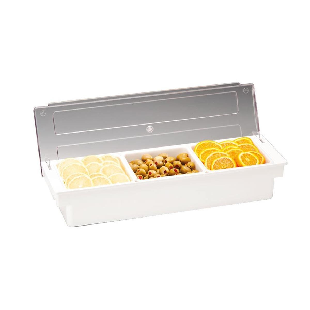 Zicco 3'lü Polikarbonat Kapaklı Bar KonteynerBar Lastiği Konteyner ve SosluklarZicco3'lü Polikarbonat Kapaklı Bar Konteyner