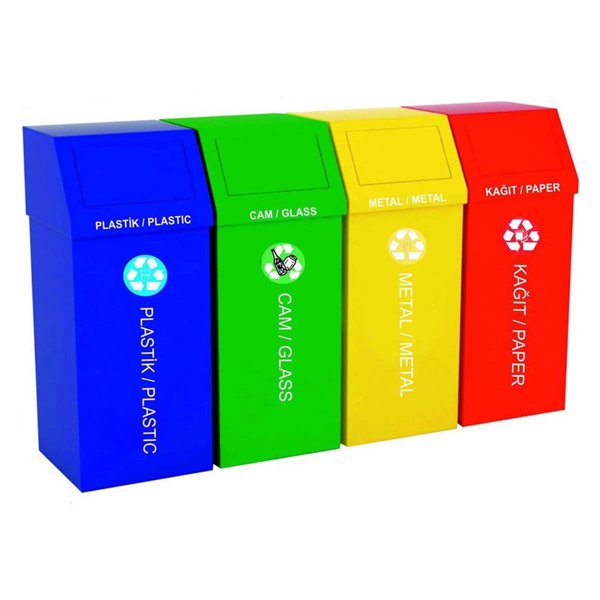 Arı Metal | 4'lü Geri Dönüşüm KovasıGeri DönüşümArı Metal4'lü Geri Dönüşüm Kovası