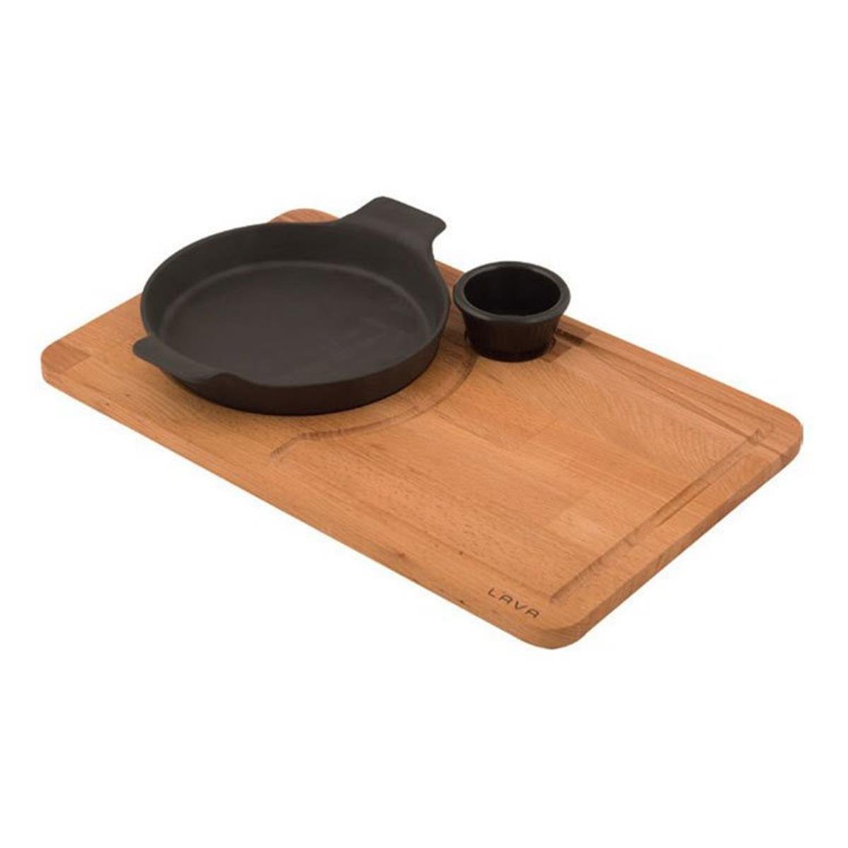 Lava Ahşap Altlıklı Yuvarlak Kulplu Tava 18 cmKayın AğacıLavaAhşap Altlıklı Yuvarlak Kulplu Tava