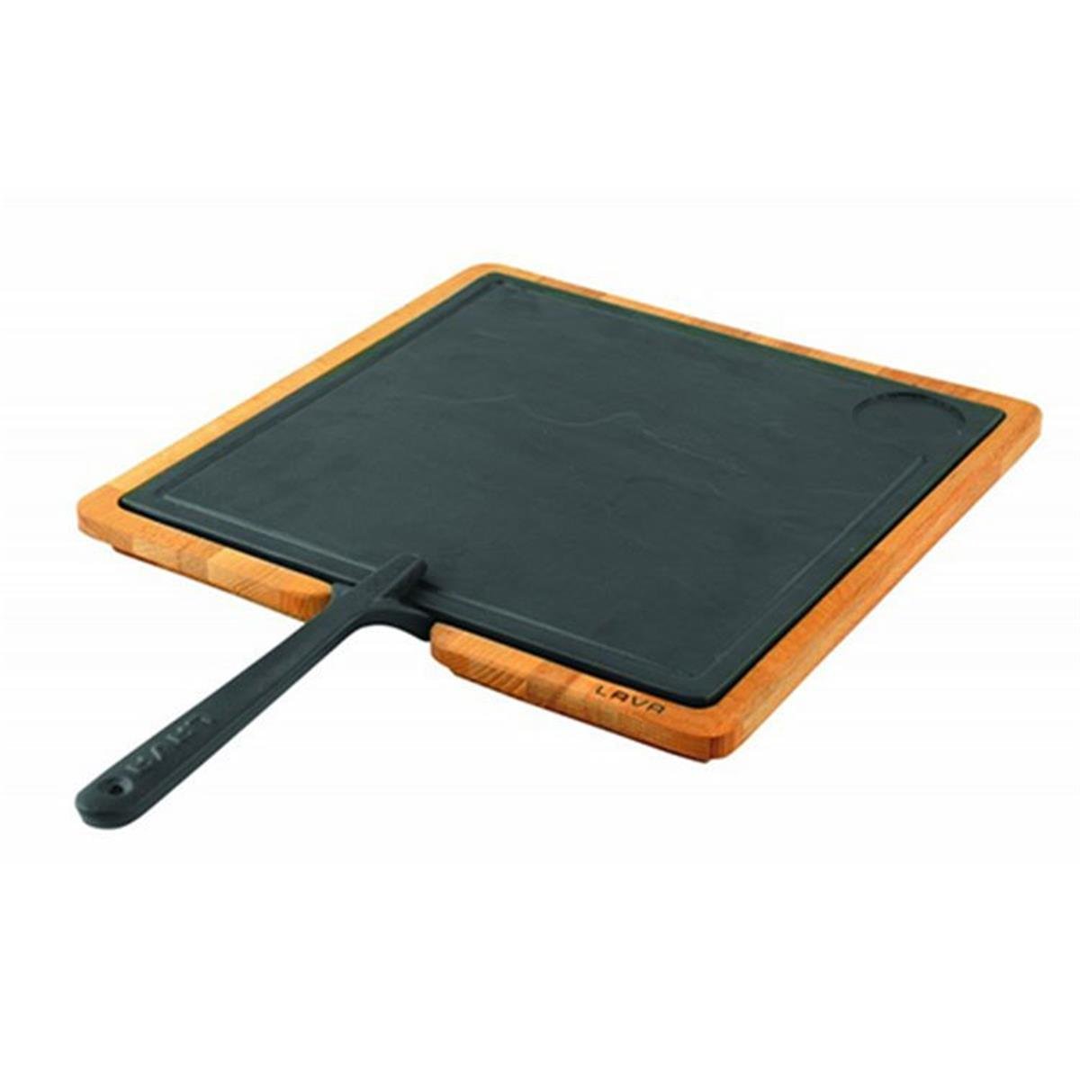 Lava Ahşap Servis Tahtası, Hot Plate Döküm Demir Plakalı 30x30cmKayın AğacıLavaAhşap Servis Tahtası, Hot Plate Döküm Demir Plakalı