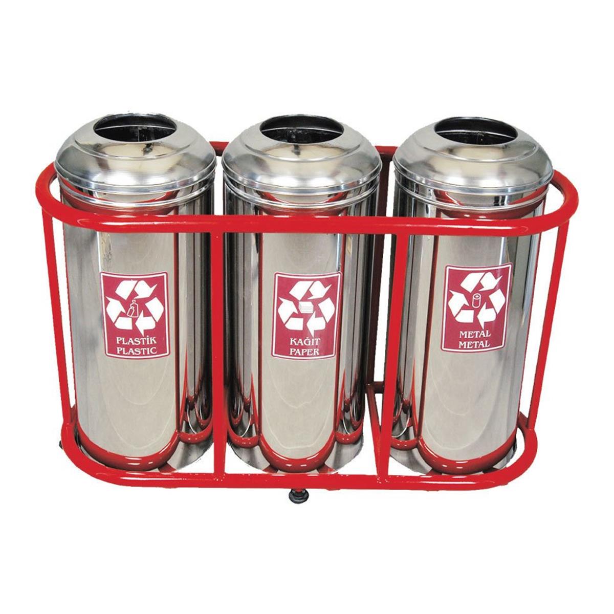 Toros Metal Atık Kutusu Standı Kafes Tipi 430 KaliteGeri DönüşümToros MetalAtık Kutusu Standı Kafes Tipi
