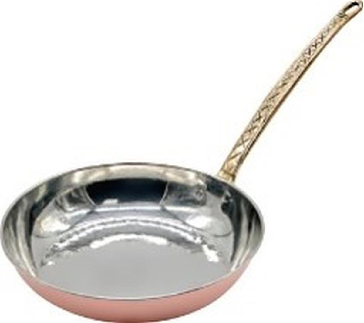 Zino Copper - Bakır |  Bakır Tek Kulp Şef Tava 14 cmBakır ÜrünlerZino Copper - BakırBakır Tek Kulp Şef Tava 14 cm