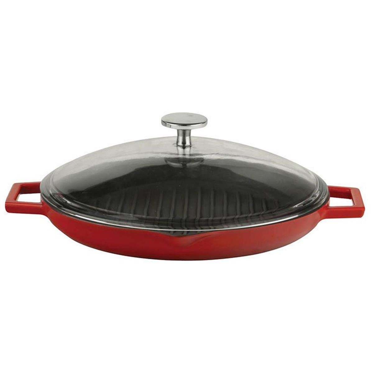 Lava Demir Döküm Metal Kulplu ve Cam Kapaklı Yuvarlak Izgara Tava 30 cmIzgara TavalarıLavaCam Kapaklı Yuvarlak Izgara Tava