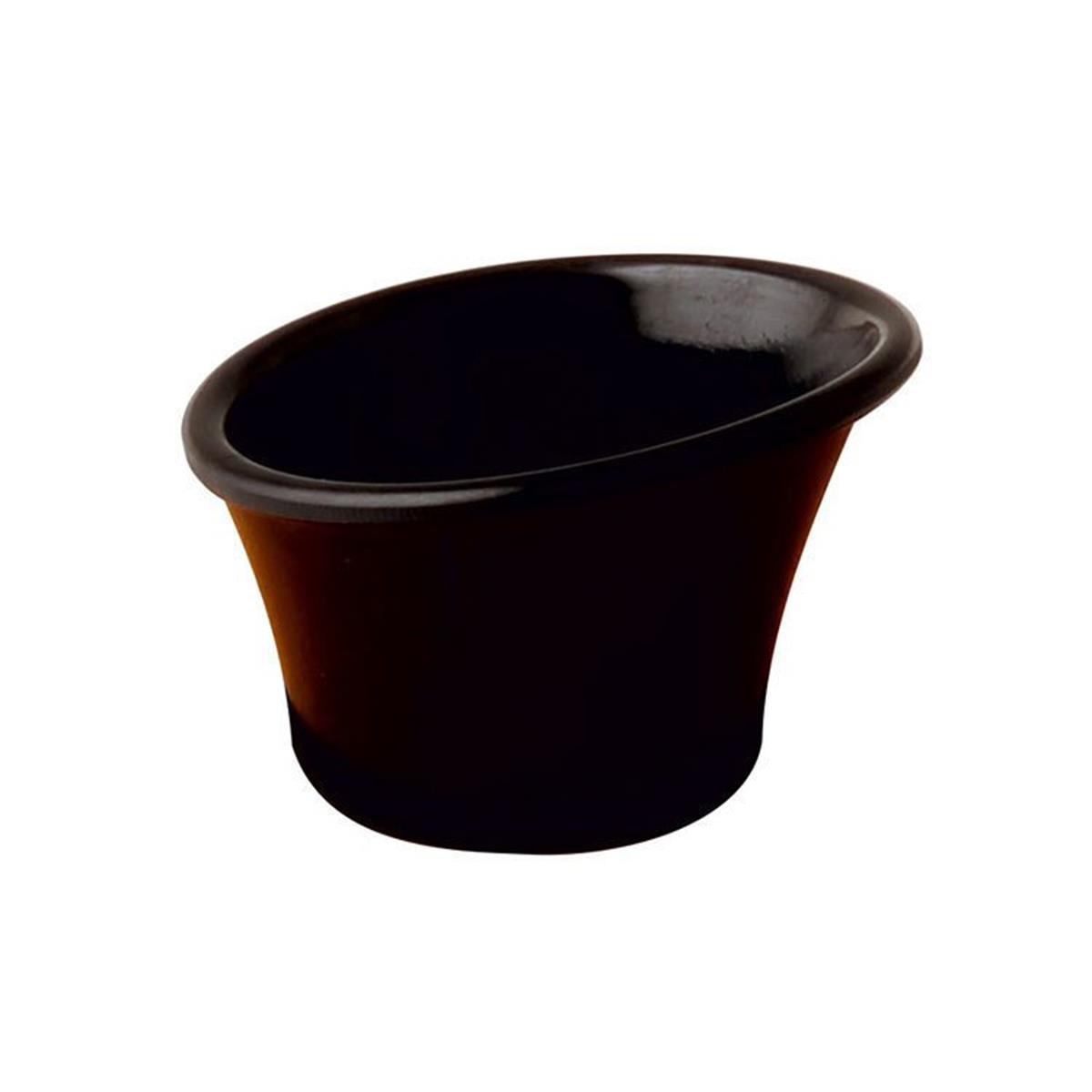 Lava Isıya Dayanıklı Melamin Eğimli Sos Kabı SiyahMelaminLavaIsıya Dayanıklı Melamin Eğimli Sos Kabı Siyah