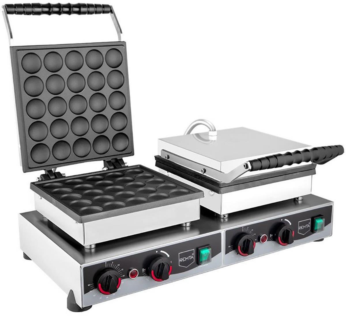 Remta | Kapaklı Yuvarlak Çiftli Bubble Pankek Makinesi Elektrikli W23Yardımcı EkipmanlarRemtaKapaklı Yuvarlak Çiftli Bubble Pankek Makinesi Elektrikli W23