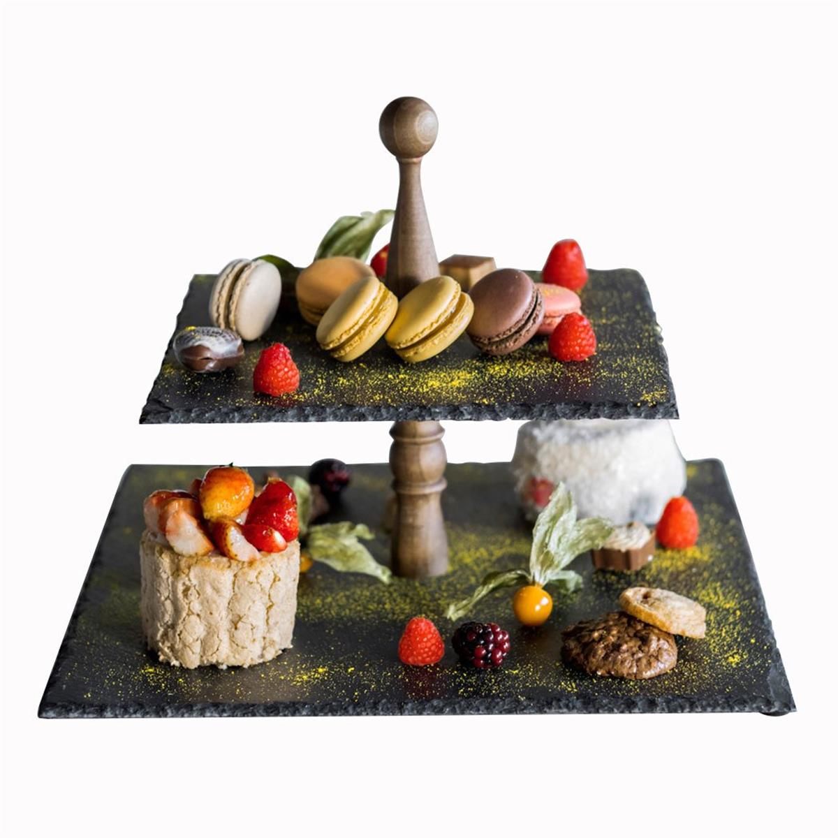 Mat | Kayrak Serisi | Kare 2'li Kek StandıKayrakMat For HomeKare 2'li Kek Standı