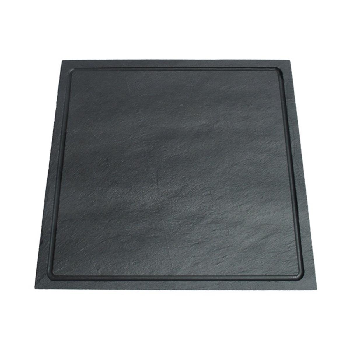 Mat | Kayrak Serisi | Kare Tabak Oluklu Düz KenarKayrakMat For HomeKare Tabak Oluklu Düz Kenar